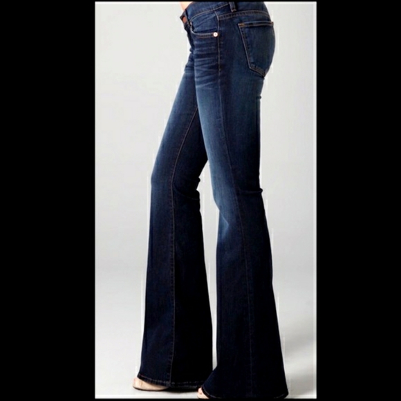 short bell bottom jeans